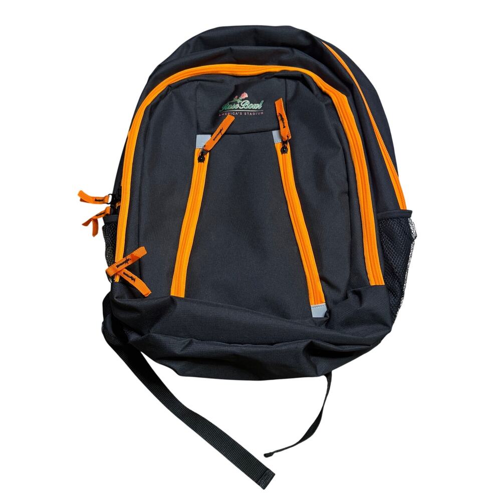 PASADENA ROSE BOWL BACKPACK LAPTOP BAG BLACK SCHOOL PACK
